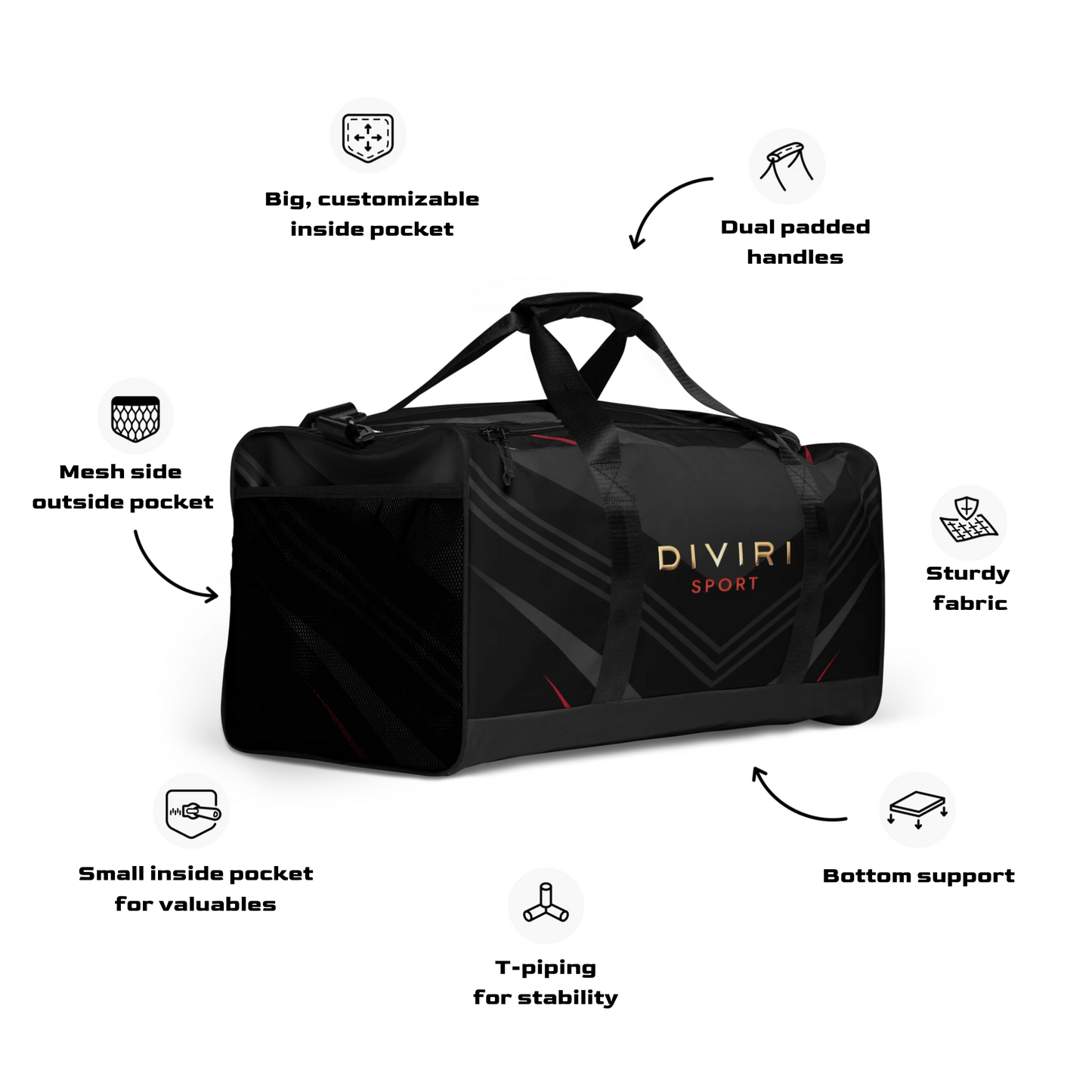 DIVIRI Sport Gym Bag