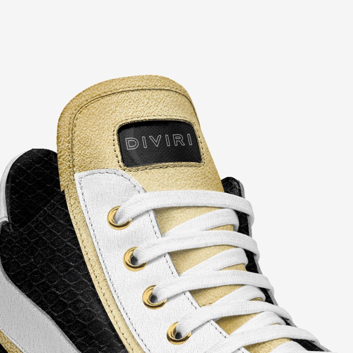 DIVIRI Deluxe x Gold Python Series High Top Shoes