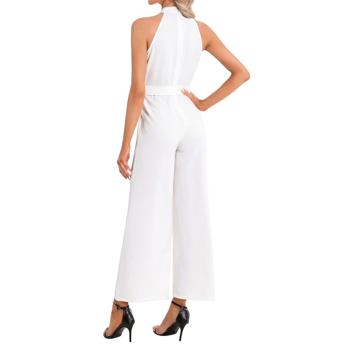 DIVIRI Women's Belted Jumpsuit