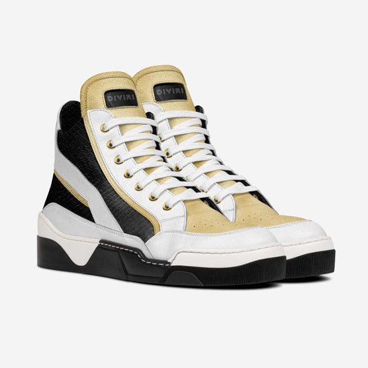 DIVIRI Deluxe x Gold Python Series High Top Shoes