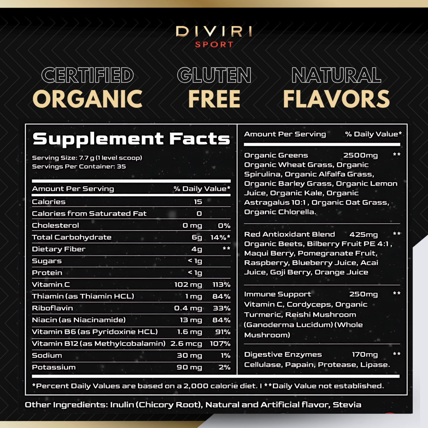 DIVIRI Sport SuperFoods + Immune