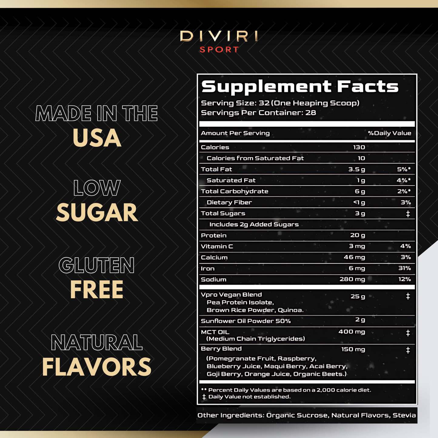 DIVIRI Sport Vegan Premium Protein