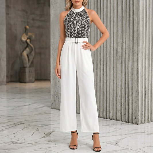 DIVIRI Women's Belted Jumpsuit